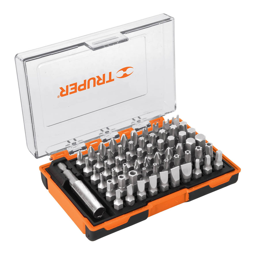 Juego de 61 puntas mixtas largo 1' en estuche plástico Caja con 4, 10758