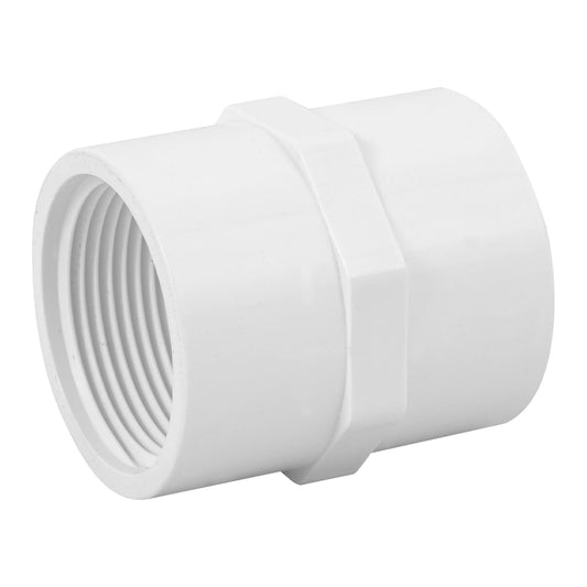 Adaptador hembra de PVC 1-1/4', Foset Caja con 4, 45548