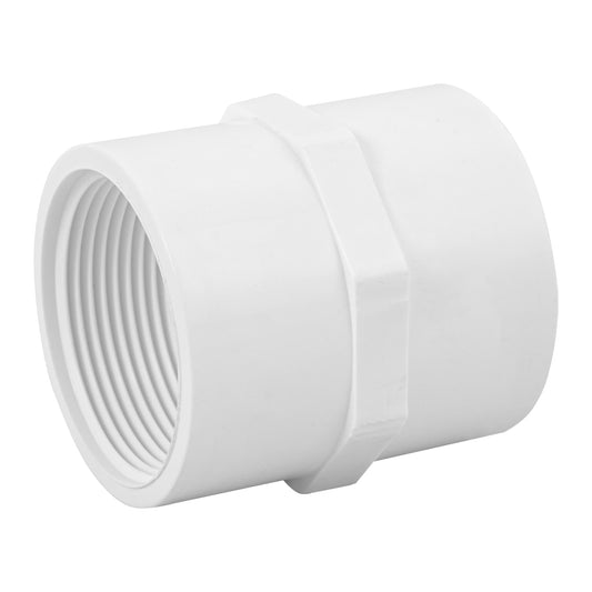 Adaptador hembra de PVC 1-1/2', Foset Caja con 4, 45549