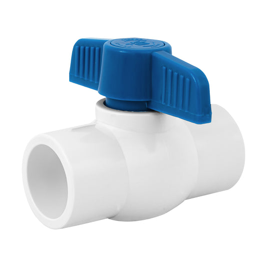 Válvula de esfera de PVC 1' para cementar, Foset Caja con 4, 49158