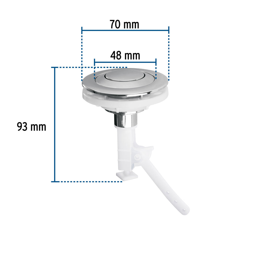 Botón superior universal p/válvula tradicional para WC, FOSET Caja con 6, 48359