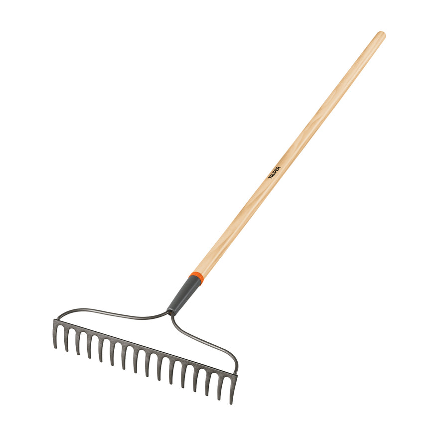 Rastrillo jardinero Classic, 16 dientes, mango 54', Truper Caja con 3, 17882
