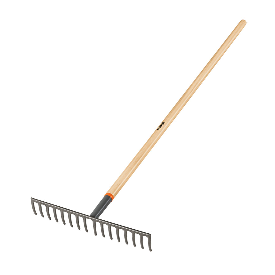 Rastrillo recto de 16 dientes, mango de 60', Truper Caja con 3, 17880