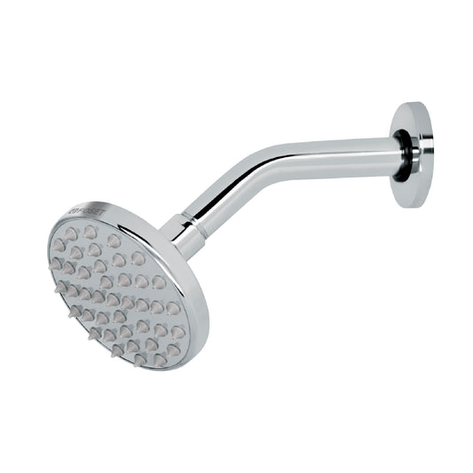 Regadera cromo 4' plato redondo, con brazo, Foset Element, 49575