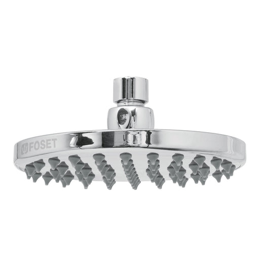 Regadera cromo 6' plato redondo, sin brazo, Foset Element, 49582