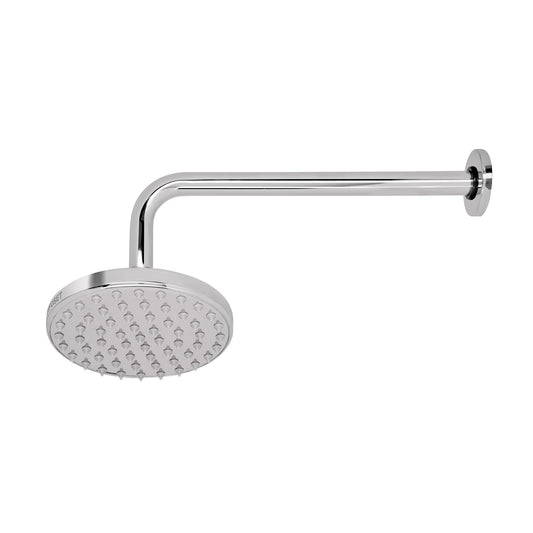 Regadera cromo 6' plato redondo, con brazo, Foset Element, 49576