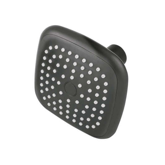 Regadera cuadrada de ABS 3-3/4' sin brazo, negro, Basic Caja con 2, 48421