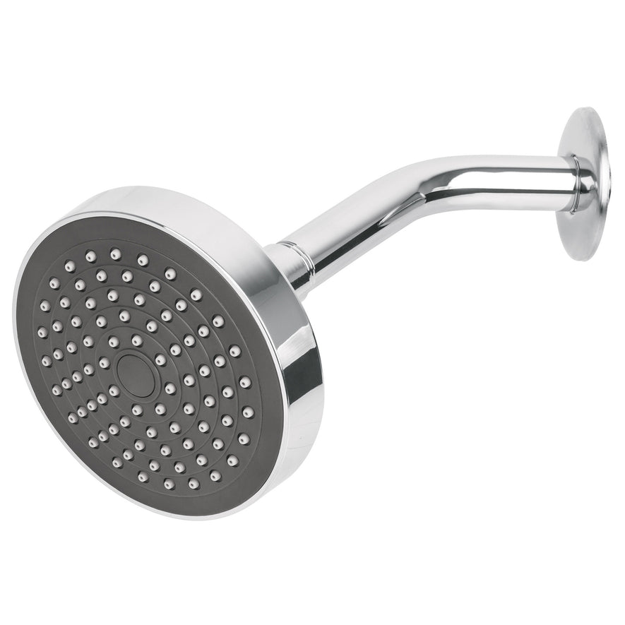 Regadera redonda 4-1/4' brazo y chapetón de acero, Basic Caja con 2, 45067