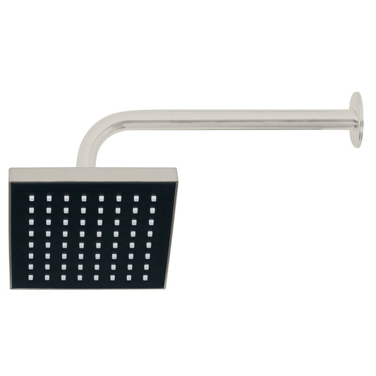 Regadera cuadrada ABS 6' acabado satín con brazo, Foset Caja con 3, 46740