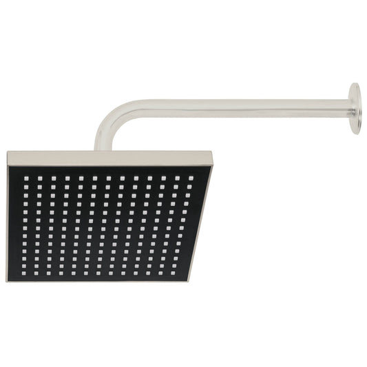 Regadera cuadrada ABS 8' acabado satín con brazo, Foset, 46742