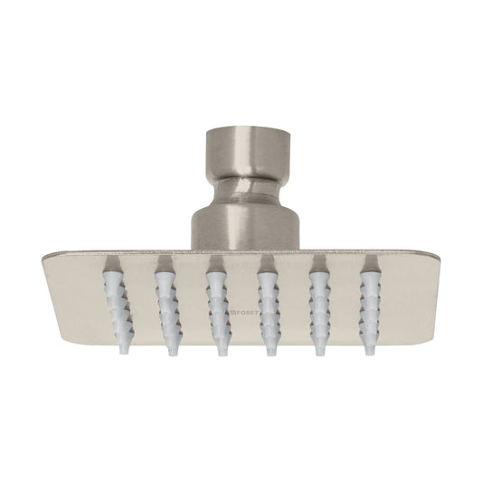 Regadera cuadrada 4', acero inox, sin brazo, satín, Túbig Caja con 2, 47741