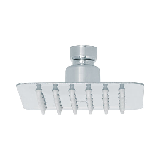 Regadera cuadrada 4', acero inox, sin brazo, cromo, Túbig Caja con 2, 47735