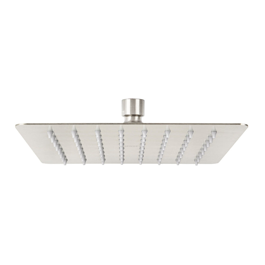Regadera cuadrada 8', acero inox, sin brazo, satín, Túbig Caja con 2, 47745
