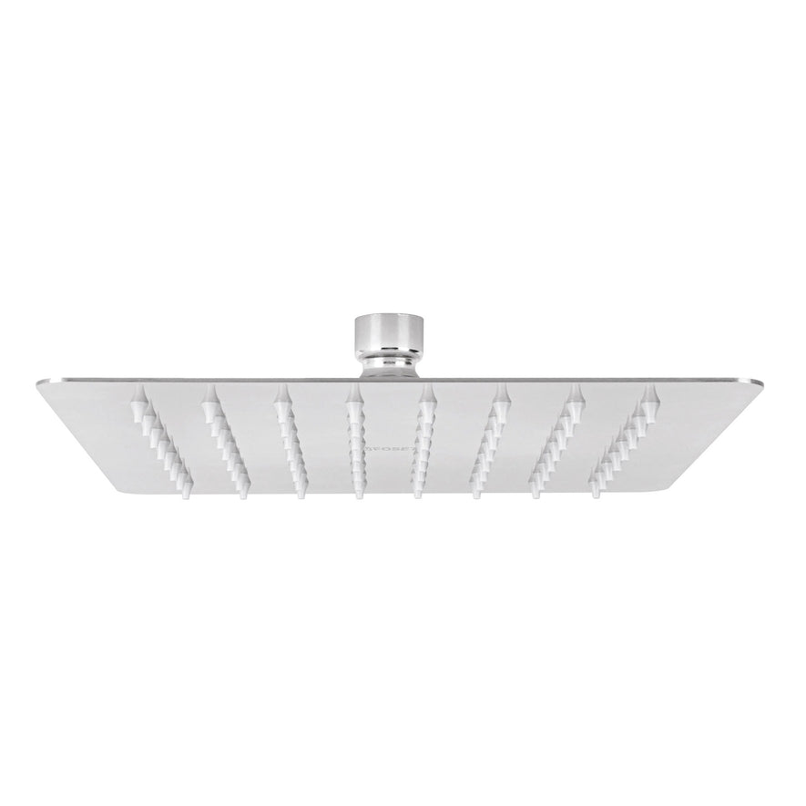 Regadera cuadrada 8', acero inox, sin brazo, cromo, Túbig Caja con 2, 47739