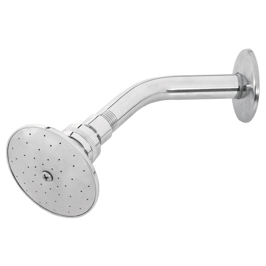 Regadera redonda 3' brazo y chapetón de acero, Foset Aqua Caja con 2, 45058