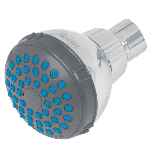 Regadera redonda de ABS 2-1/2' gris-cromo sin brazo, Basic Caja con 2, 49412