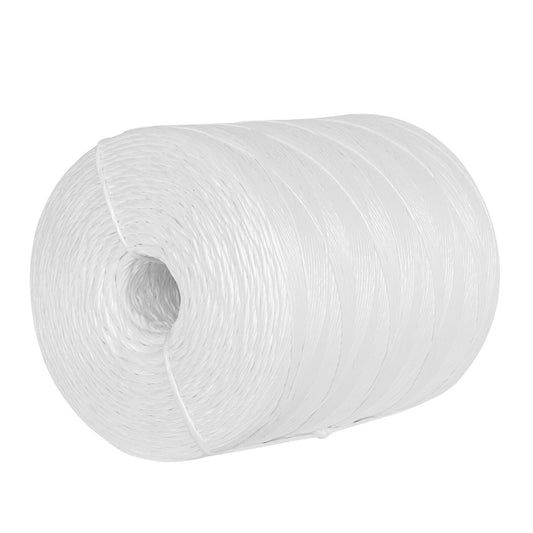 Rollo de rafia de 2045 m color blanco calibre 2.2 g/m, 45037