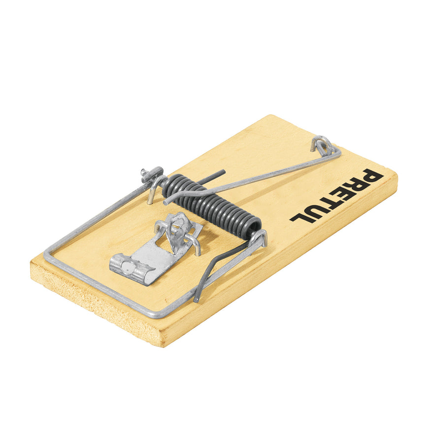 Bolsa con 2 trampas de 4' de madera para ratón, Pretul Caja con 10, 23709