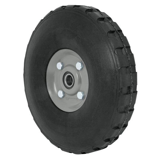 Rueda de hule sólido 10' para diablo, doble balero, Pretul Caja con 4, 45035