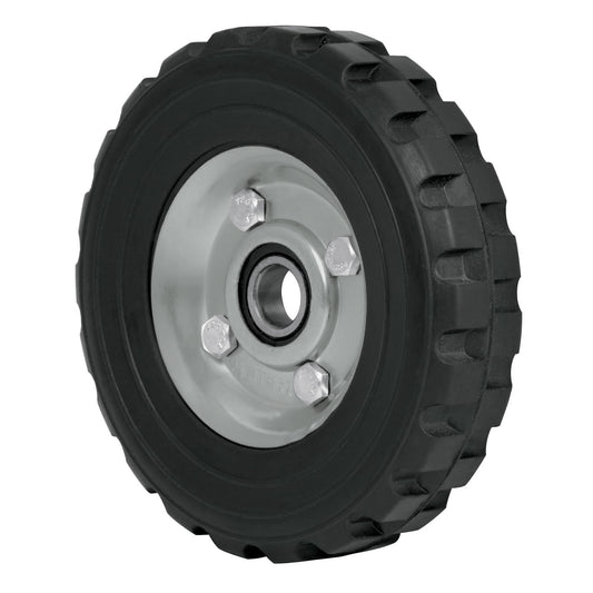 Rueda de hule sólido 6' para diablo, un balero, Pretul Caja con 4, 45481