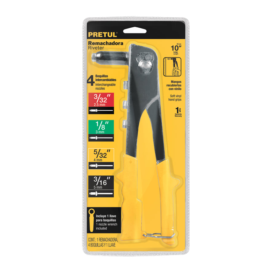 Remachadora 10', Pretul Caja con 3, 22850