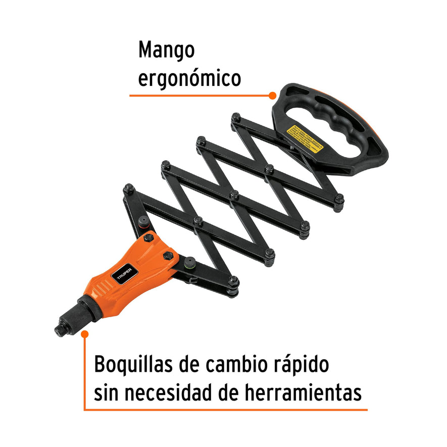 Remachadora tipo acordeón, Truper, 17962