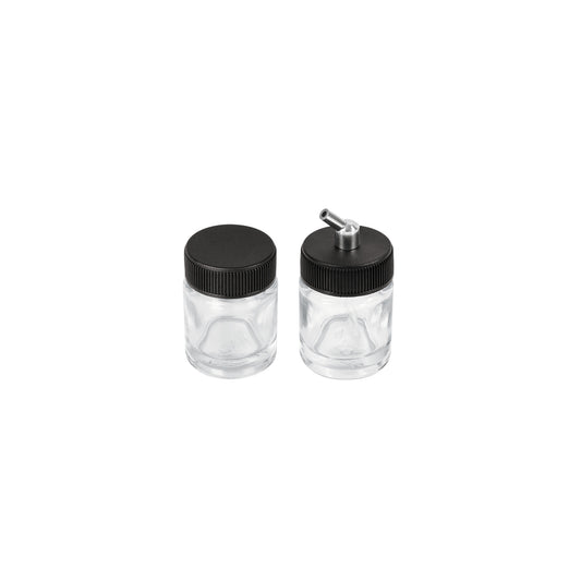Juego de 2 vasos de 15 ml y adaptador para aerógrafo AERO-8 Caja con 6, 100187