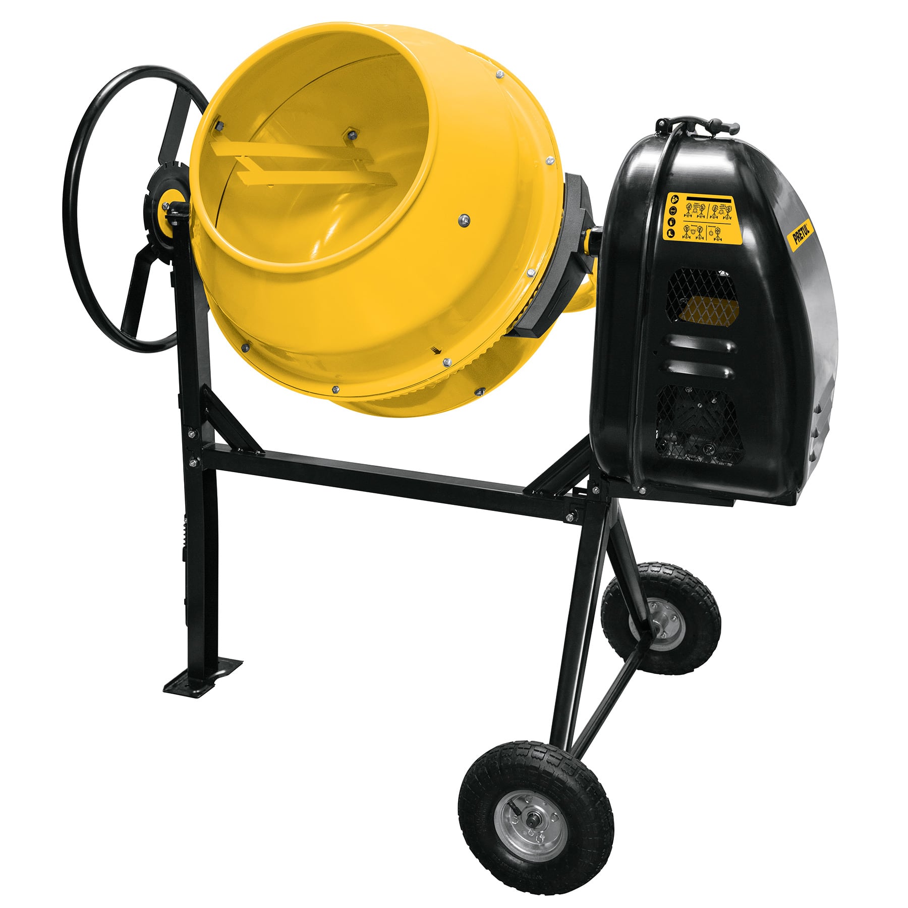 Revolvedora de cemento a gasolina 160 L, 1/2 saco, Pretul, 28147