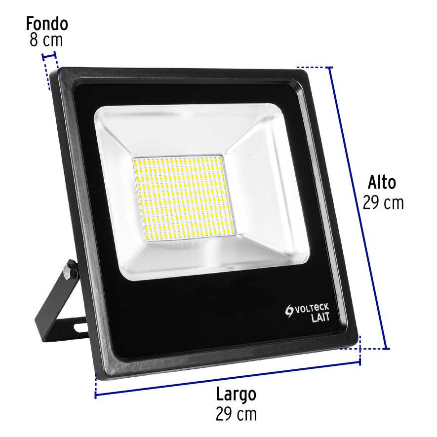 Reflector delgado de LED 100 W luz cálida, Volteck, 48335
