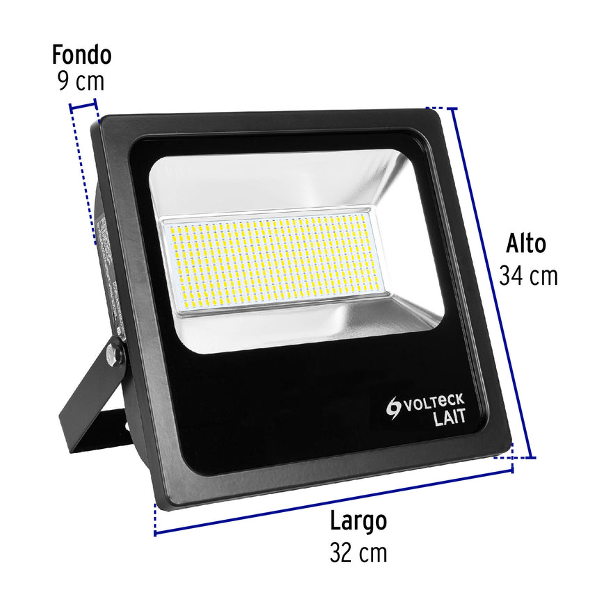 Reflector delgado de LED 150 W luz de día, Volteck, 46126