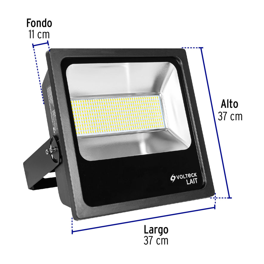 Reflector delgado de LED 200 W luz cálida, Volteck, 48337