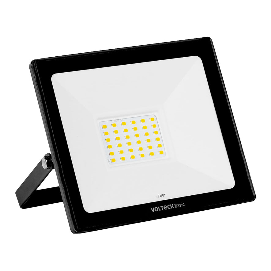 Reflector ultra delgado LED 30 W luz cálida, Volteck Basic Caja con 2, 28091