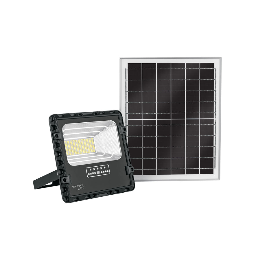 Reflector Led 60 W con panel solar, luz de día, Volteck, 49835