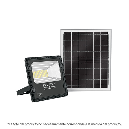 Reflector Led 100 W con panel solar, luz de día, Volteck, 49836