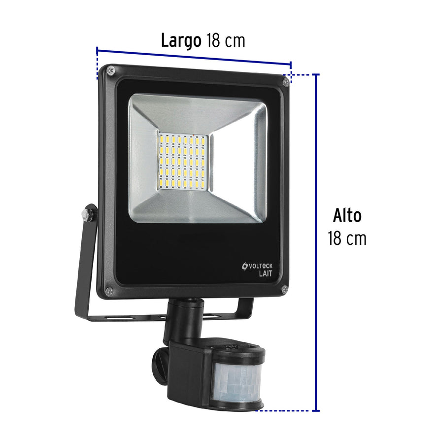 Reflector LED 20 W alta intensidad con sensor de movimiento Caja con 2, 48229