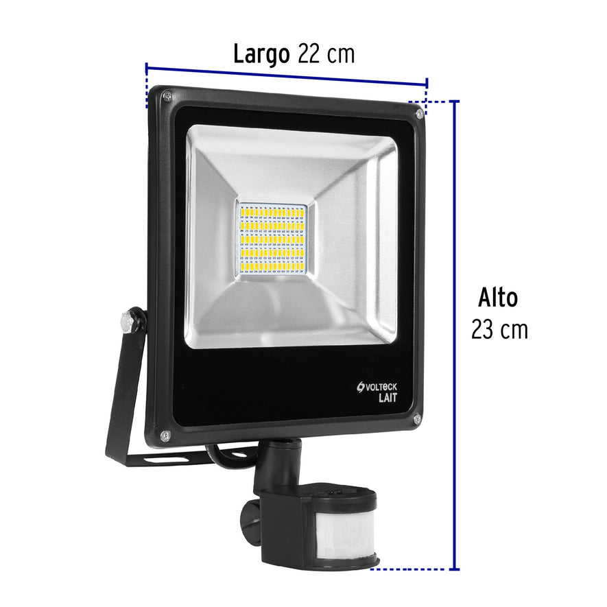 Reflector LED 30 W alta intensidad con sensor de movimiento Caja con 2, 48230