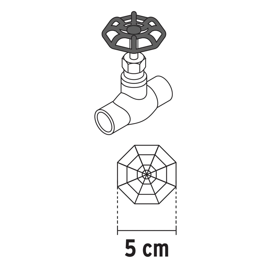 Repuesto de volante válvulas de globo/compuerta,1/2,3/4,1' Caja con 4, 48535