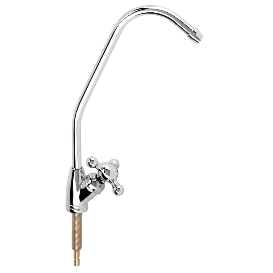 Llave cuello de ganso 1/4' para filtro de agua, Foset, 48523