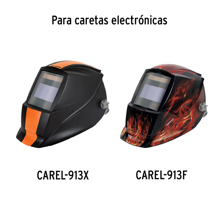 Bolsa c/2 micas para careta CAREL-913X y CAREL-913F, TRUPER Caja con 6, 15969