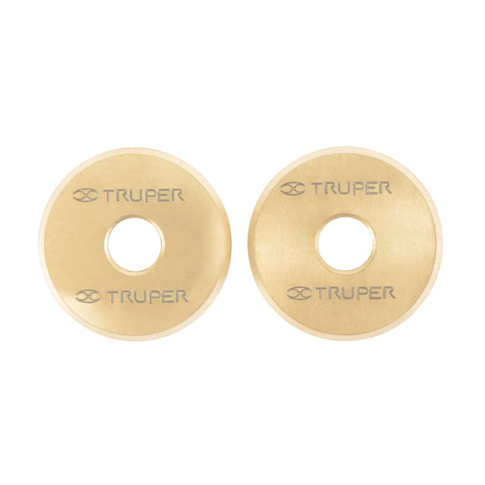 Blíster 2 cuchillas titanio p/cortadores de azulejos Truper Caja con 12, 12936