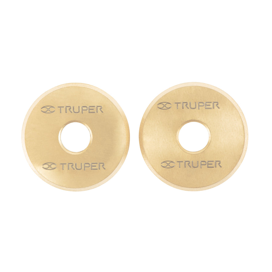 Blíster 2 cuchillas titanio p/cortadores de azulejos Truper Caja con 12, 12936