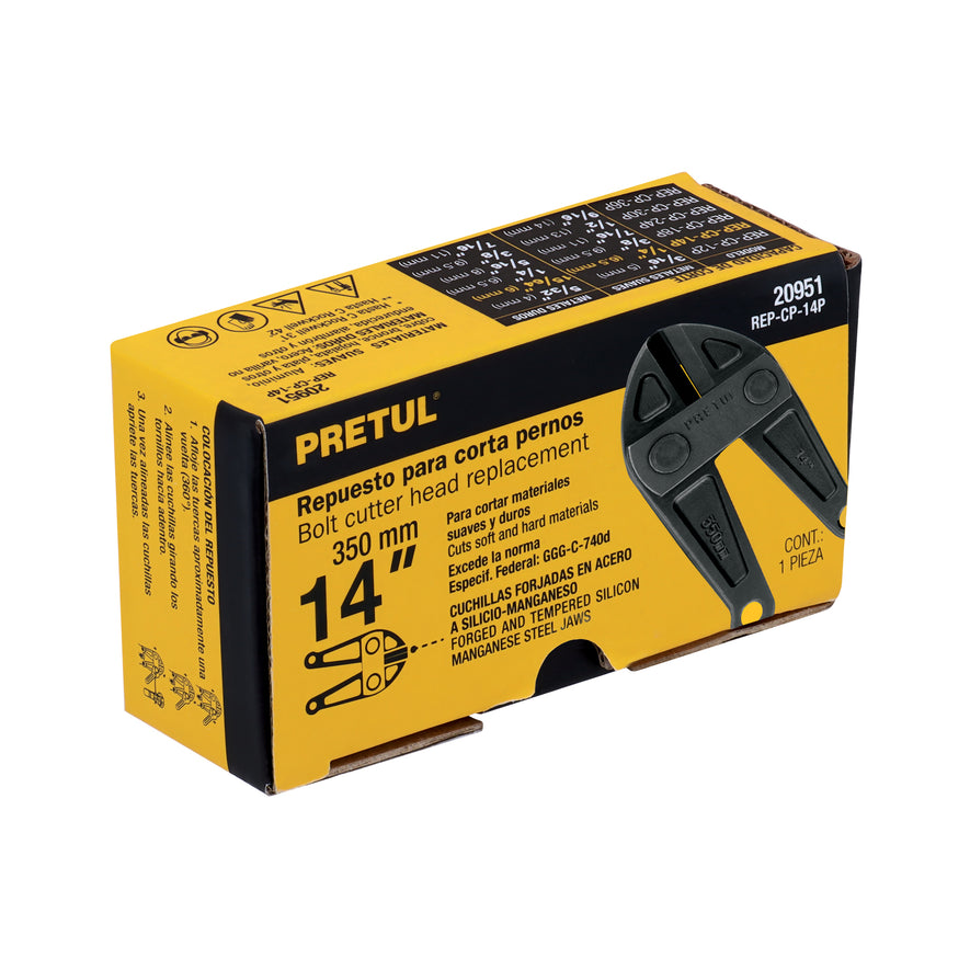 Cuchillas de repuesto para cortapernos 14', Pretul Caja con 4, 20951