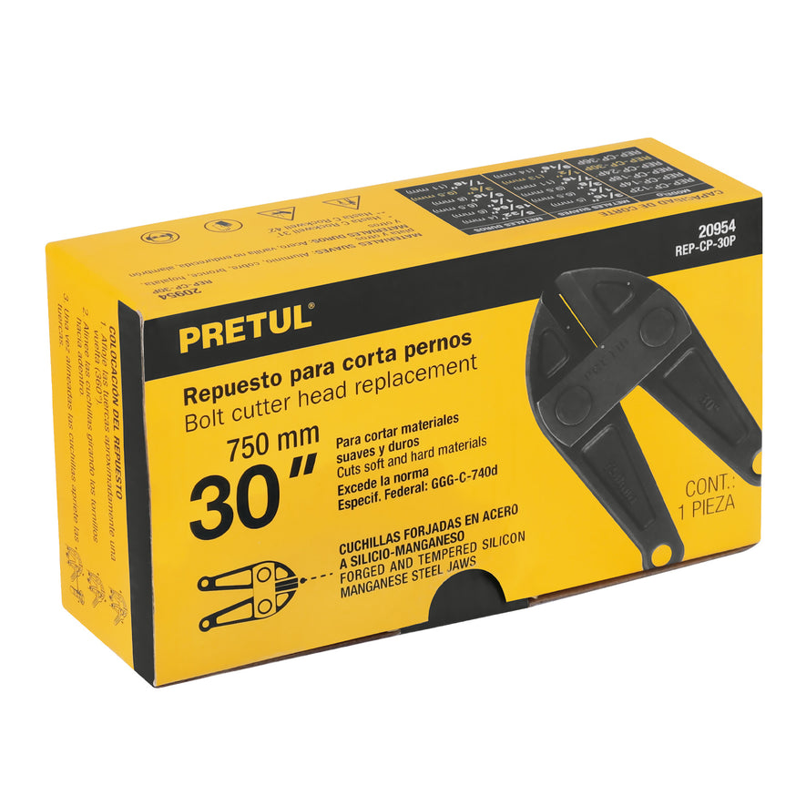 Cuchillas de repuesto para cortapernos 30', Pretul Caja con 4, 20954