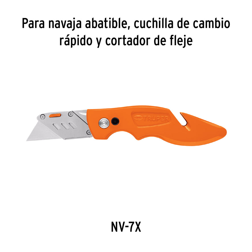 Dispensador con 10 cuchillas para NV-7 y NM-7, Truper Caja con 20, 16956