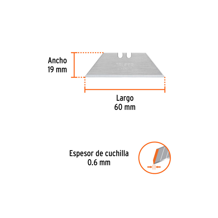 Dispensador con 10 cuchillas para NV-7 y NM-7, Truper Caja con 20, 16956