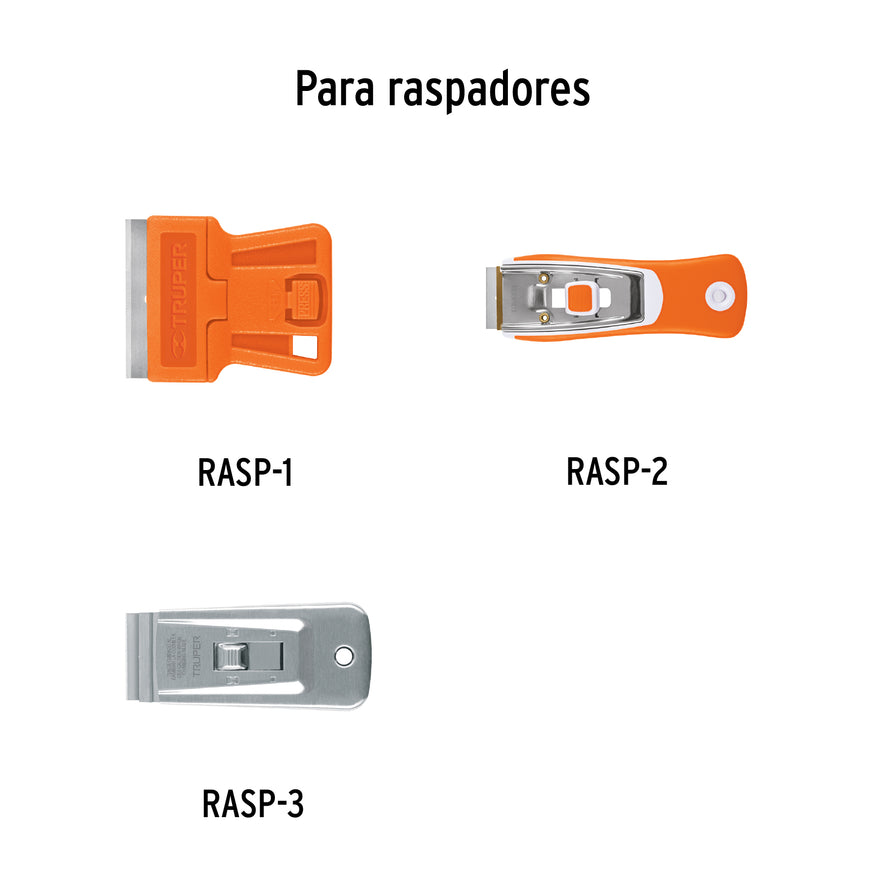 Blíster con 5 cuchillas de repuesto para RASP-3,2,1 y NC-10 Caja con 6, 16952