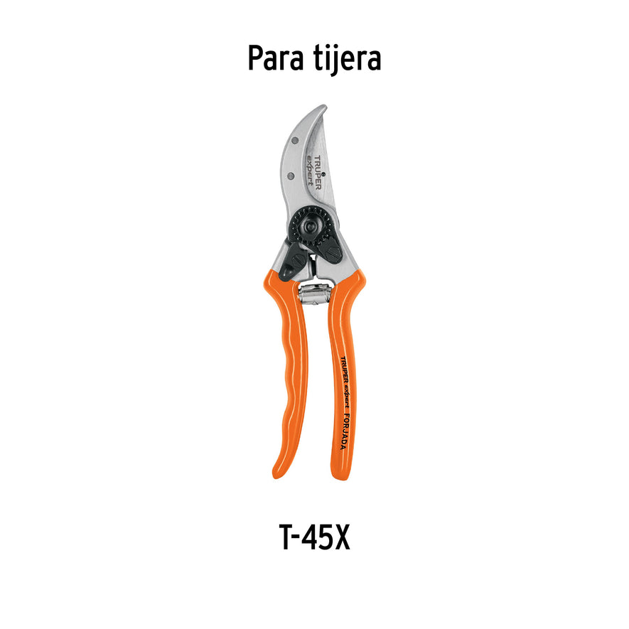 Repuesto de cuchilla y resorte para tijera T-45X, Truper Caja con 6, 14715