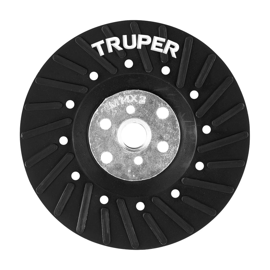 Respaldo para discos de lija 4-1/2', eje M14, Truper Caja con 6, 17275