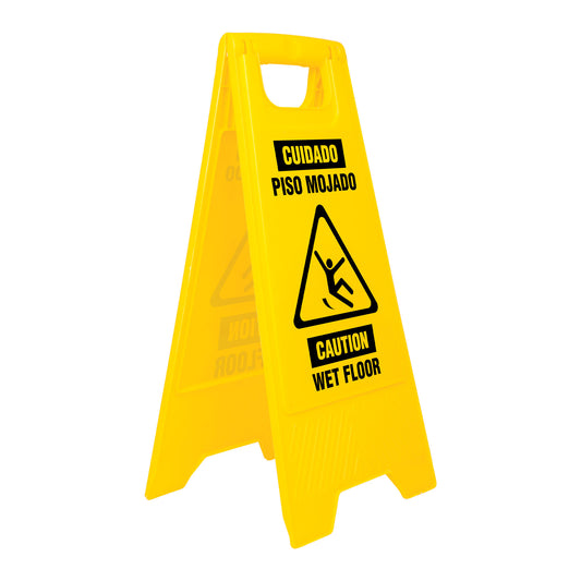 Letrero de piso resbaloso, 62 cm, Klintek Caja con 2, 23020