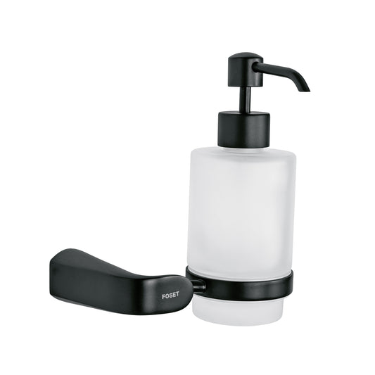 Dispensador de jabón a pared, negro, FOSET RIVIERA, 44278